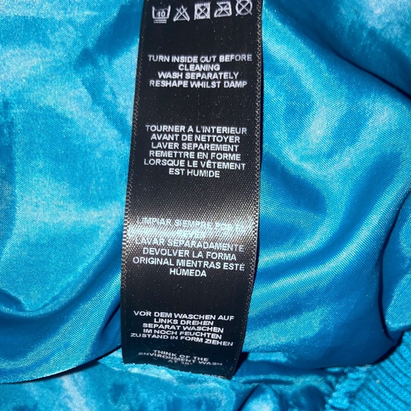 Size 8 ASOS Turquoise Bomber Jacket (Limited Edition) - Picture 10 of 10